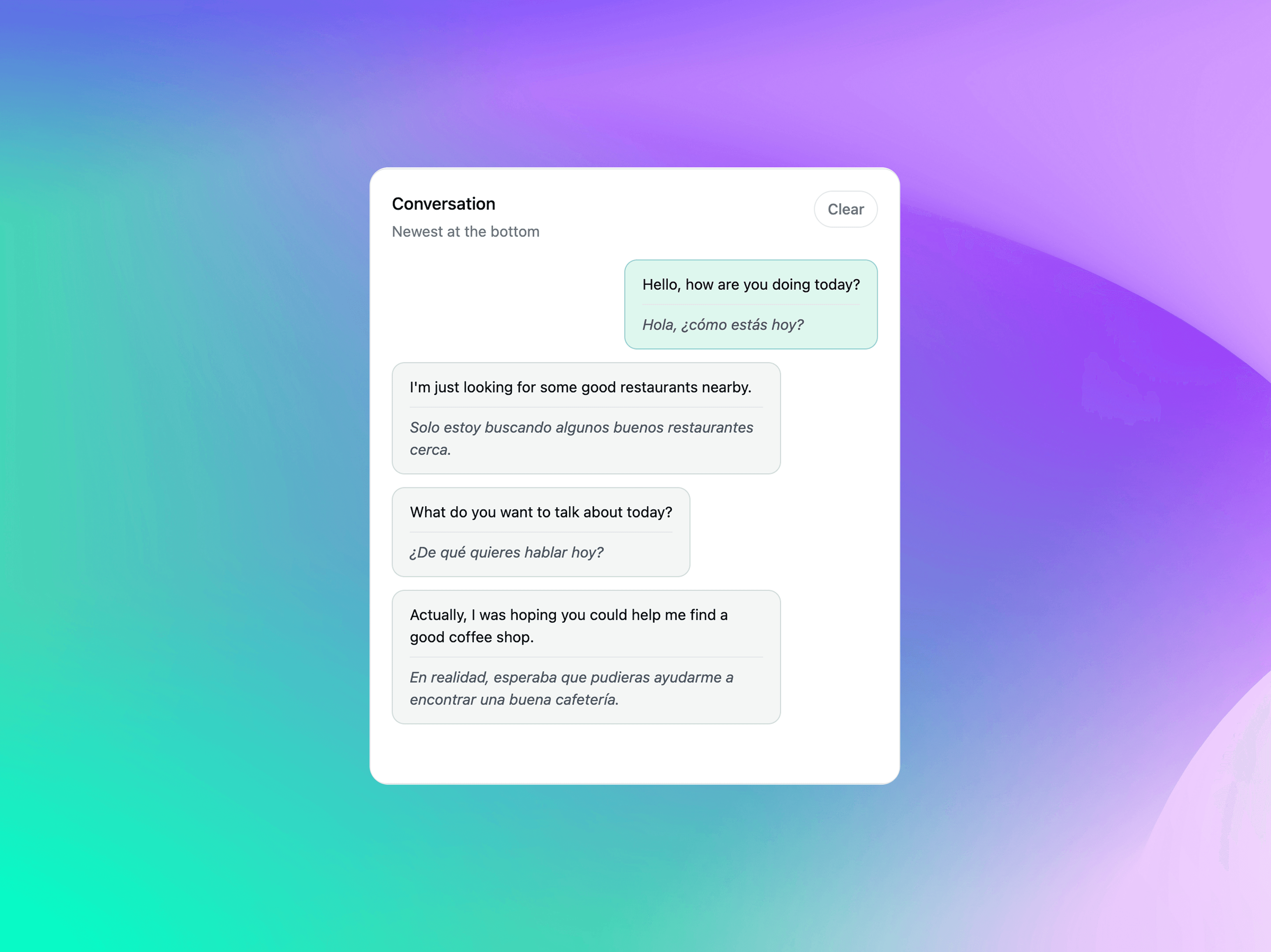 Openmelo knows who's speaking